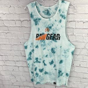 ⭐️NWT RAWGEAR athletic tank tie dye. Mens SZ SM